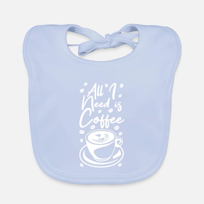 Funny coffee saying Organic Baby Bibs