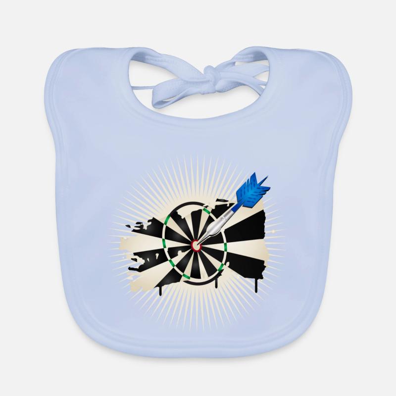 jeu de fléchettes radiant avec flèche de fléchette bleue Bavoir bio Bébé