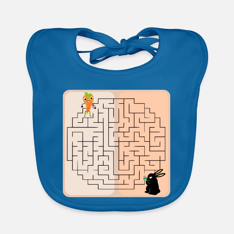 Labyrinth Bunny Easter Bunny Organic Baby Bibs