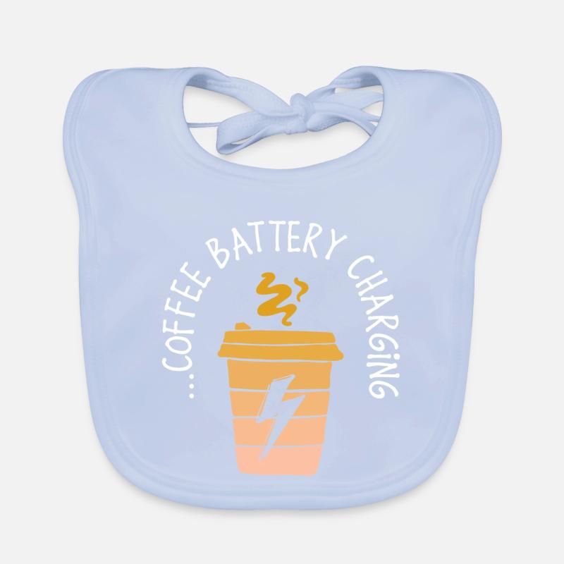 Coffee Lovers Coffee Statement Coffee Drinker Organic Baby Bibs