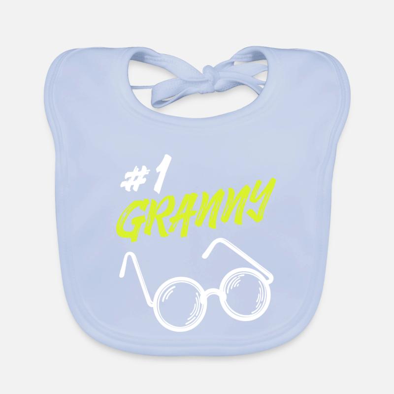 Statement Seniorin Brille Beste Omi Oma Großmutter Baby Bio-Lätzchen