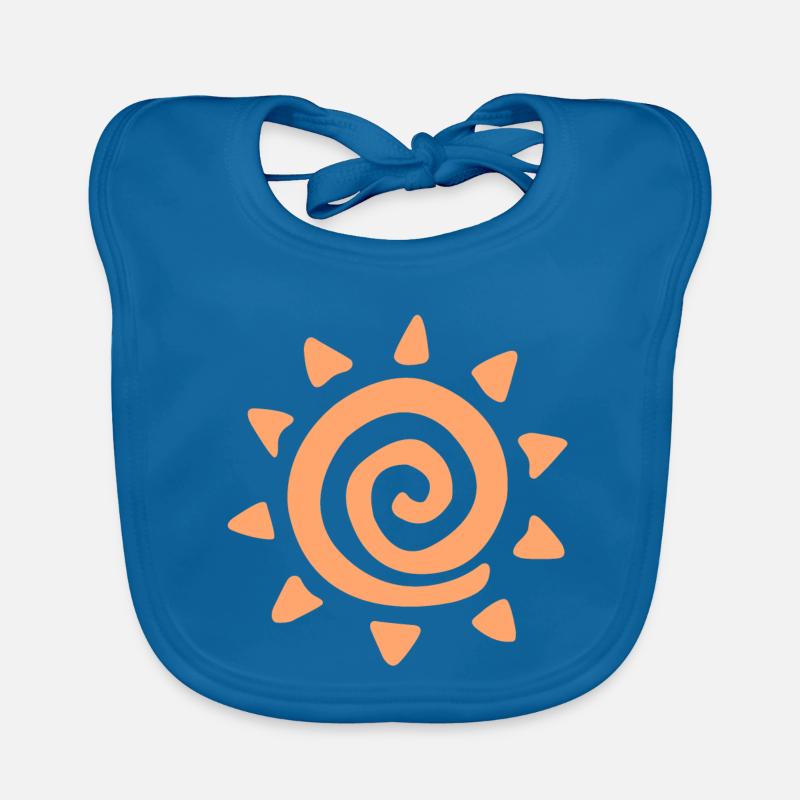 Logo soleil simple Bavoir bio Bébé