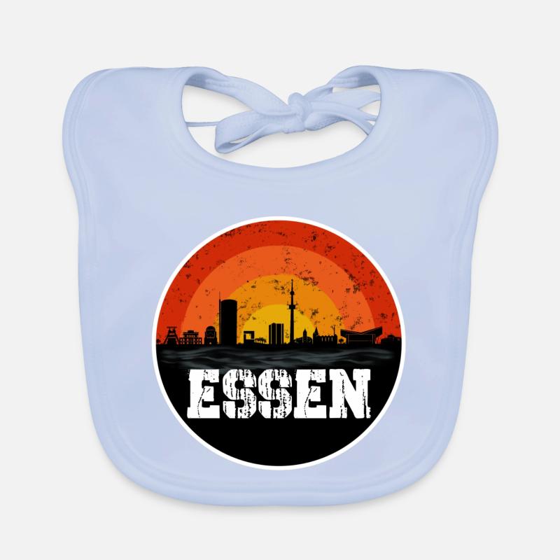 Essen Skyline Baby Bio-Lätzchen
