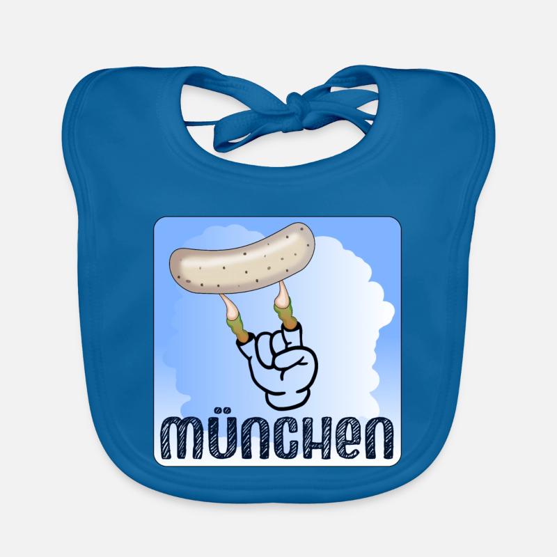 MÜNCHEN BRÜHWURST - WEIßWURST ZOMBIE Baby Bio-Lätzchen