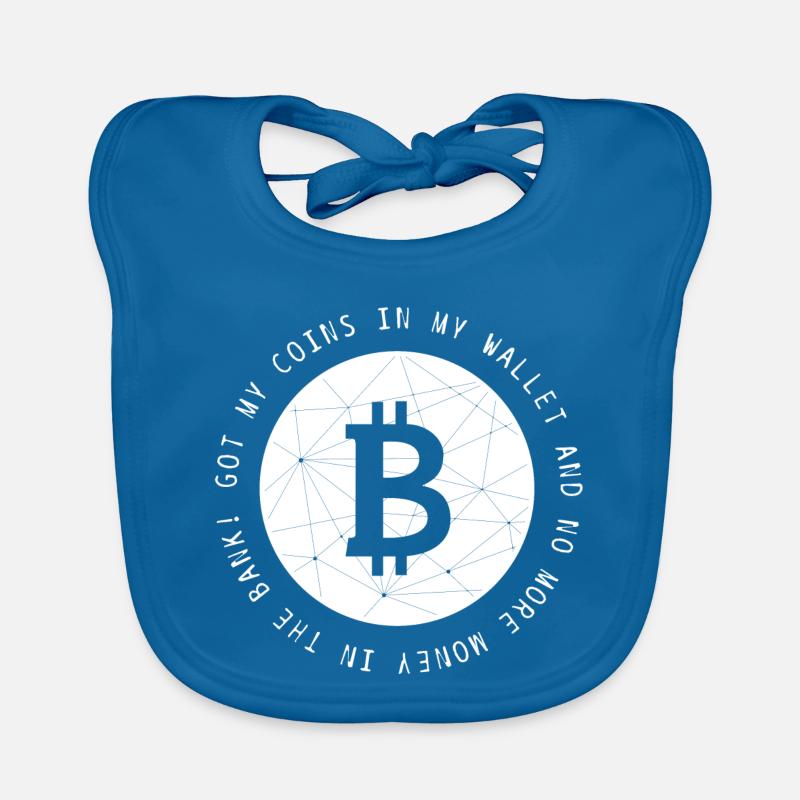 Bitcoin BTC Crypto Crypto funny cool saying Organic Baby Bibs