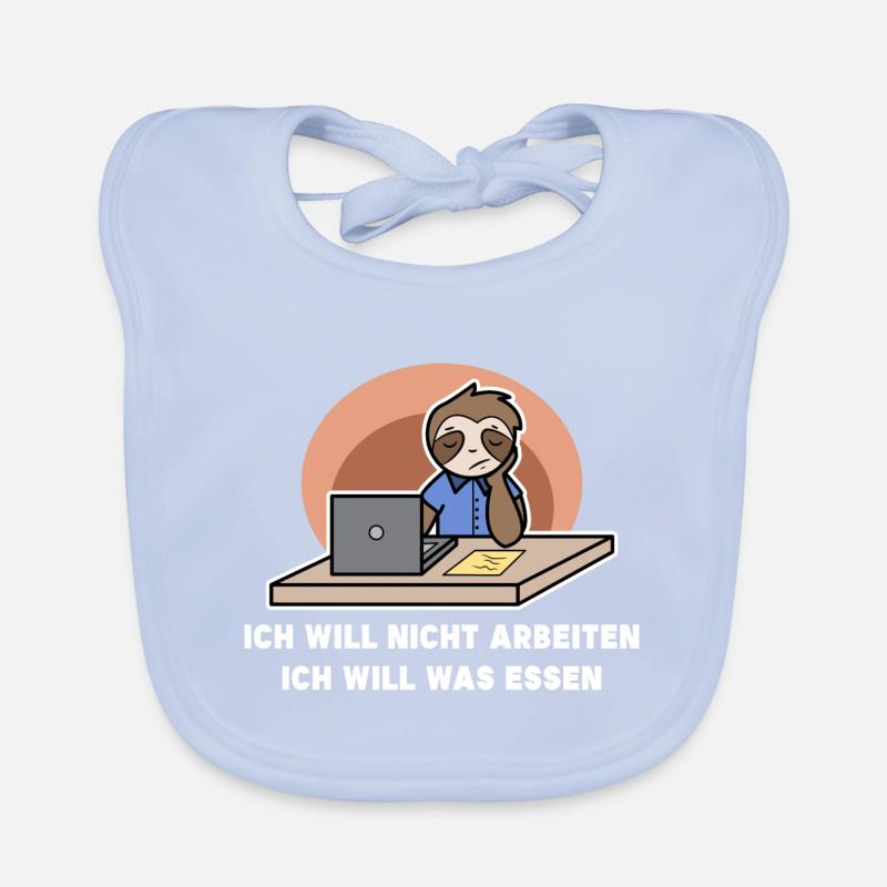 Faultier Chillen Tier Urwaldbewohner Statement Baby Bio-Lätzchen