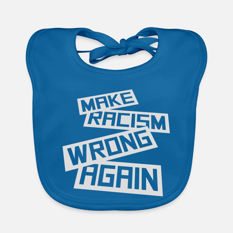 make racism wrong again Organic Baby Bibs