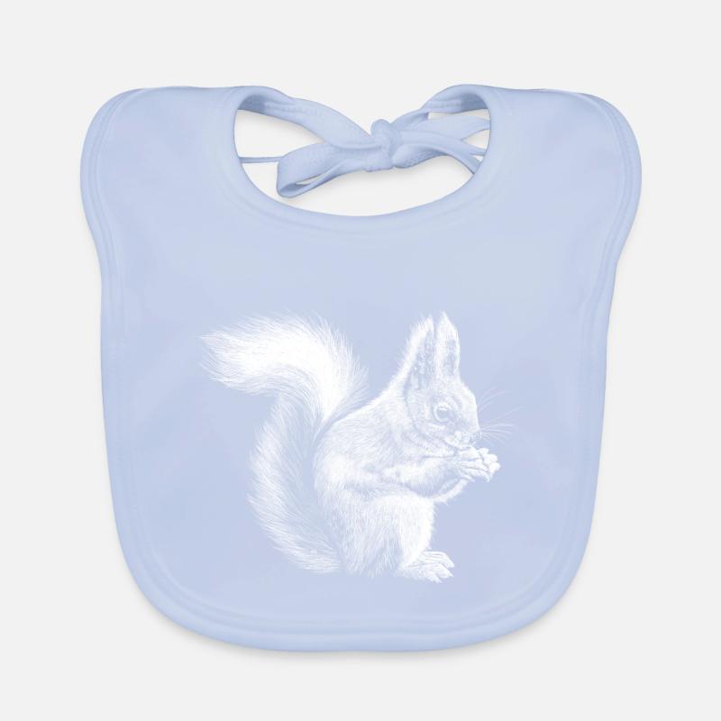 Squirrel Organic Baby Bibs