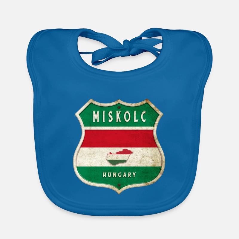 Design du drapeau de la Hongrie de Miskolc Bavoir bio Bébé