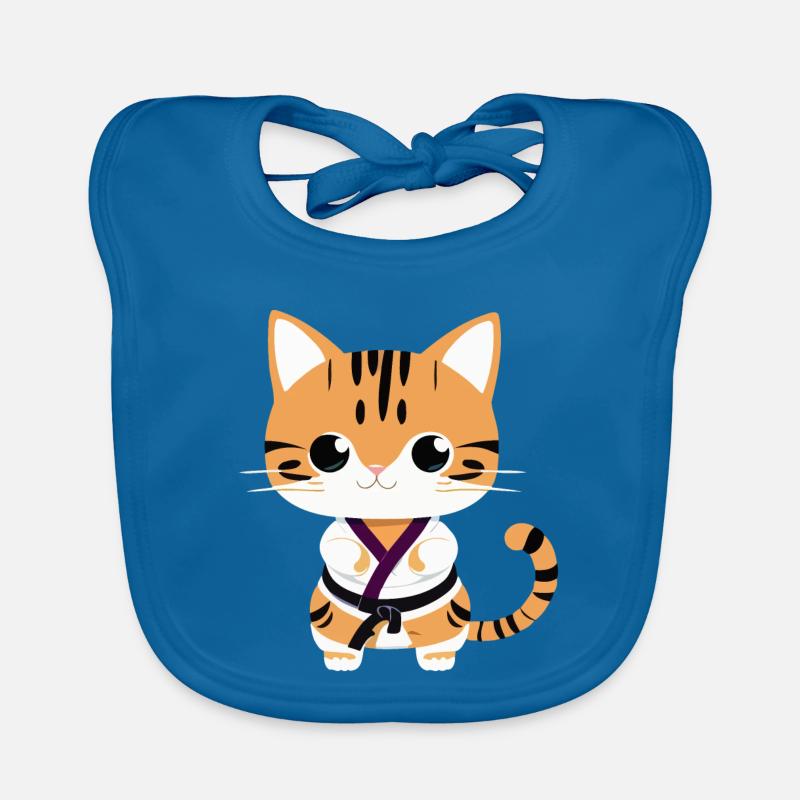 Karate Kätzchen Baby Bio-Lätzchen