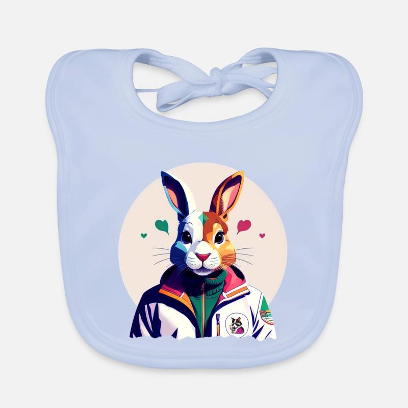 Bunny, Easter Bunny Organic Baby Bibs
