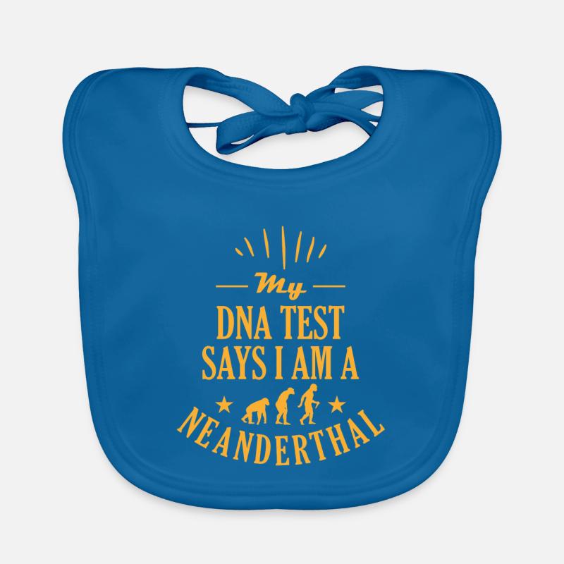 My DNA test says I am a Neanderthal man Organic Baby Bibs