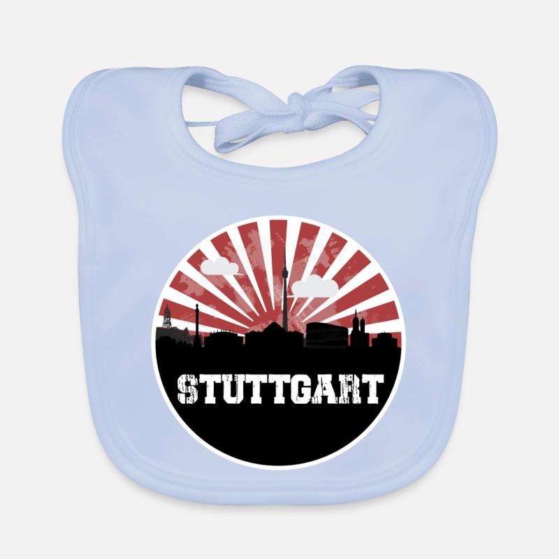 Match à domicile de Stuttgart Skyline Bavoir bio Bébé