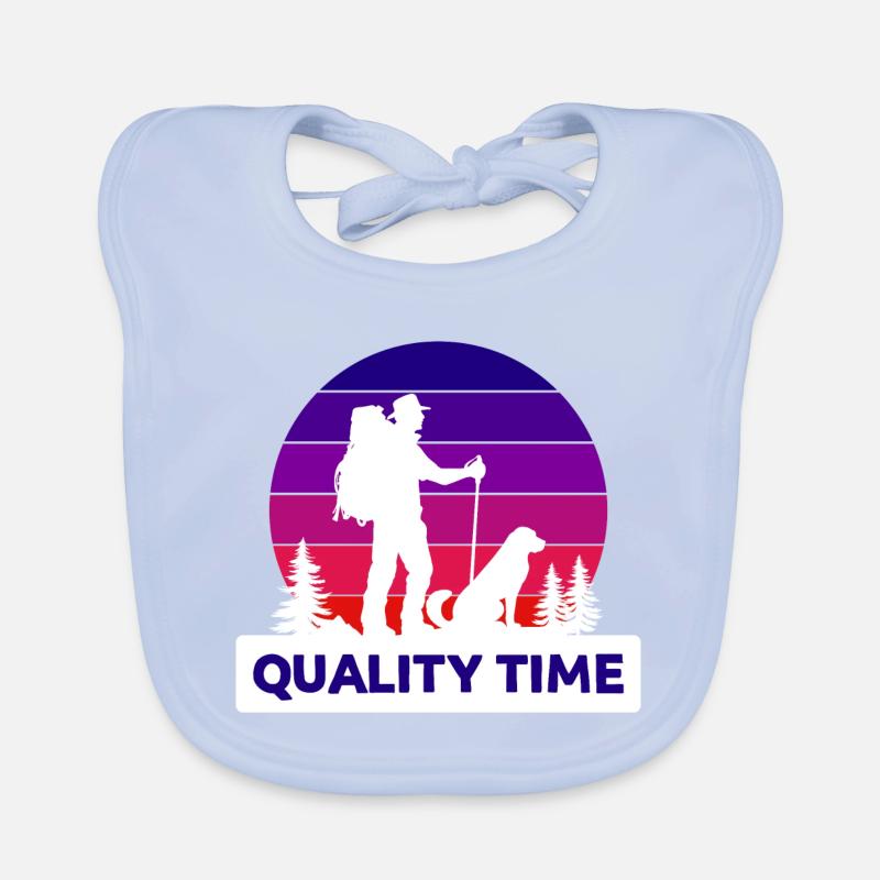 Hikers Hiking Statement Tours Mountaineering Organic Baby Bibs
