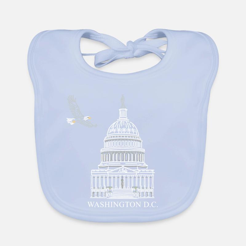 Washington D.C., Capitol Structure, Bald Eagle Organic Baby Bibs