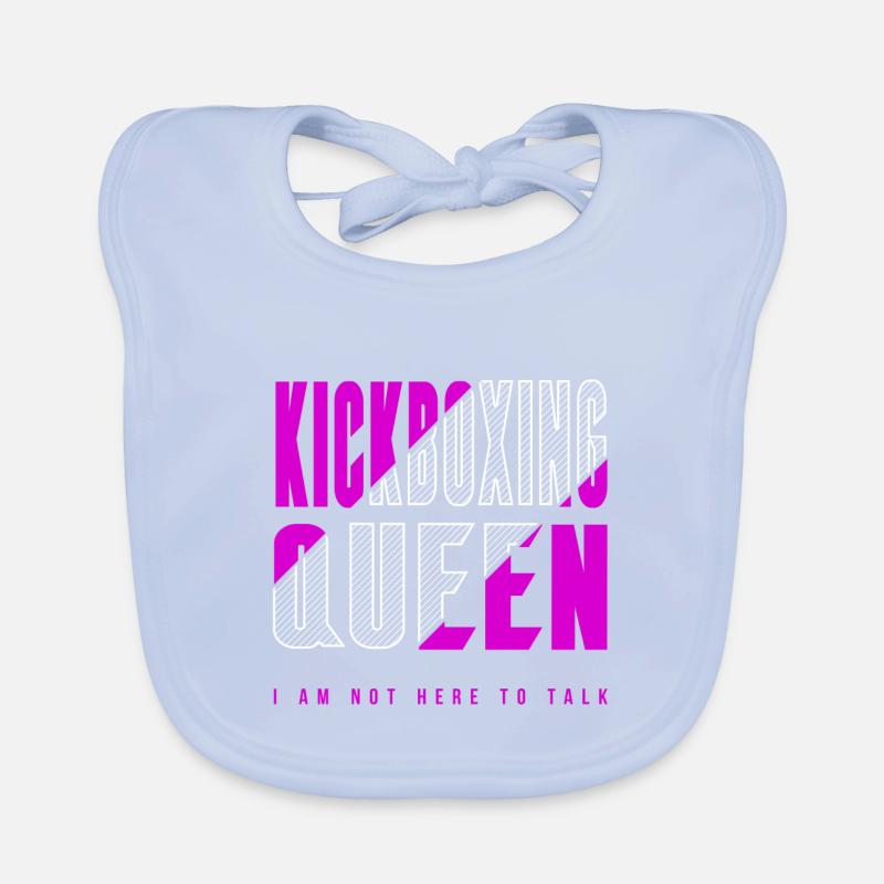 Kickboxing Queen Organic Baby Bibs