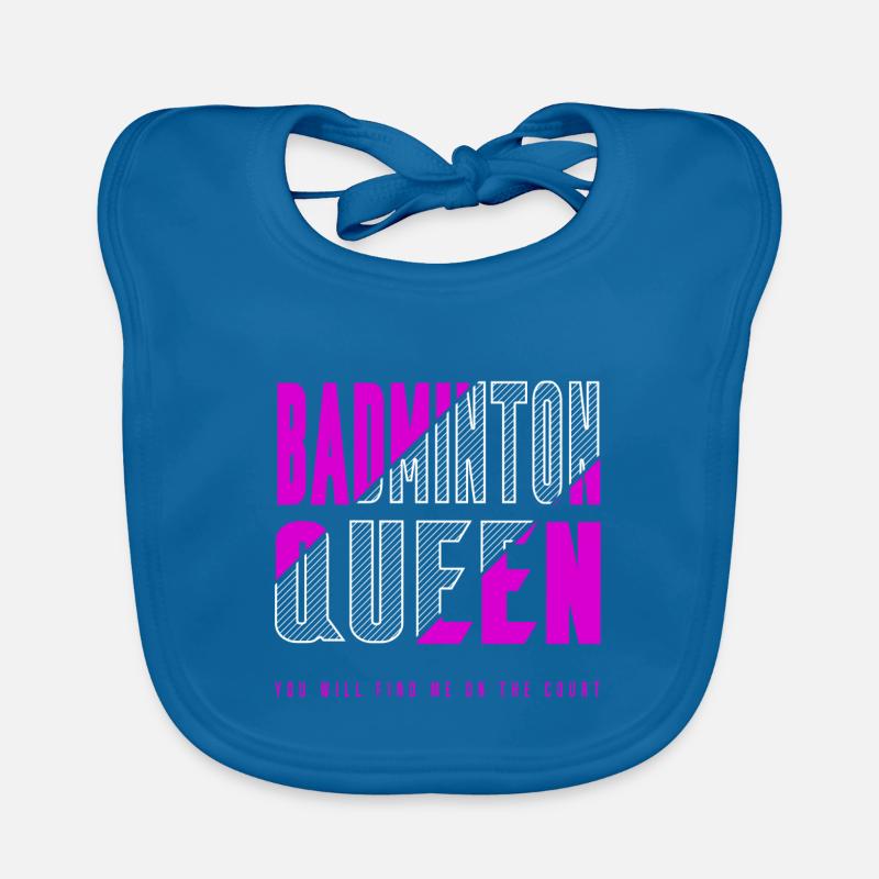 Badminton Queen Organic Baby Bibs