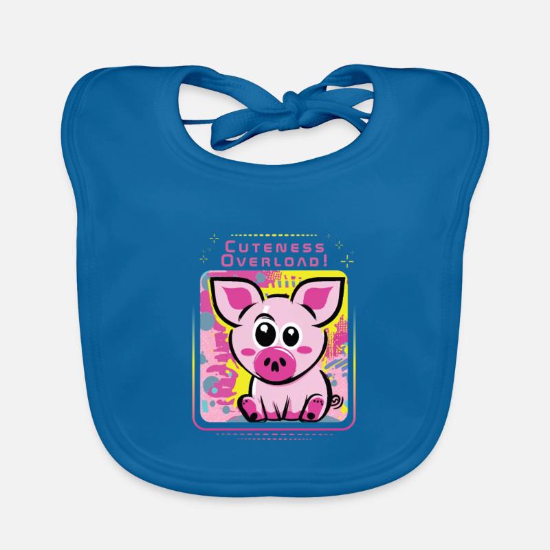 Free-spirited mud pig Organic Baby Bibs