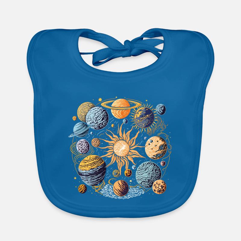 Solar system Organic Baby Bibs