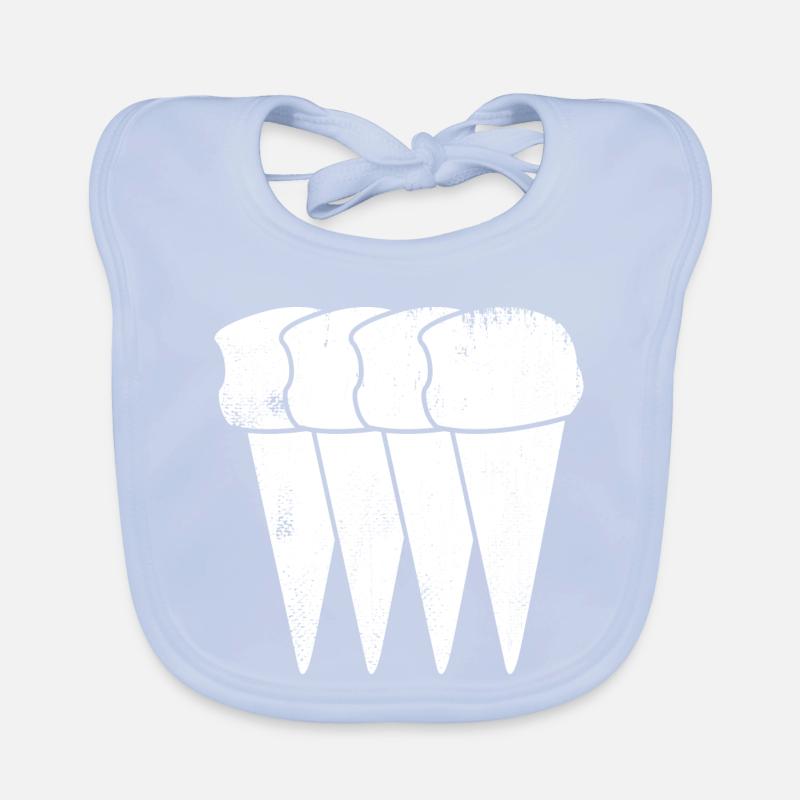 Cornets de crème glacée Bavoir bio Bébé
