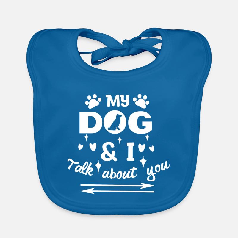 Dog Animals Pets Hers Statement Stuffed Animal Organic Baby Bibs