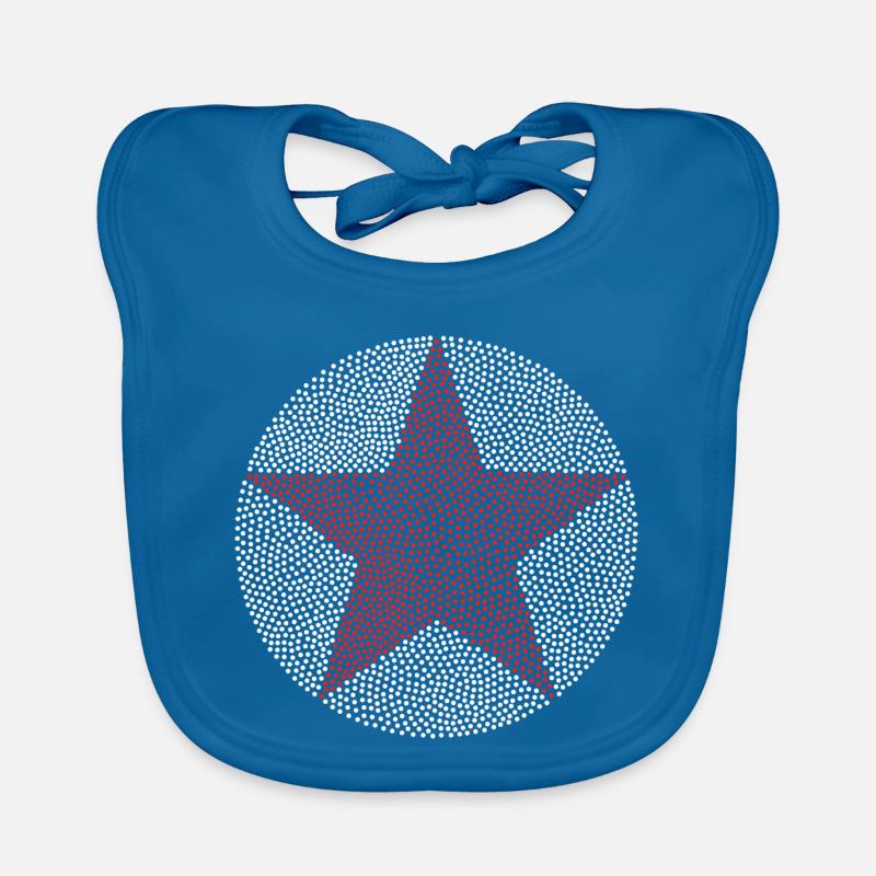 Star in a circle Organic Baby Bibs