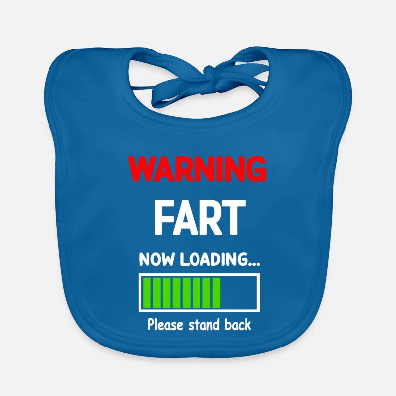 Comic Humour Fart Loading T-Shirt Organic Baby Bibs