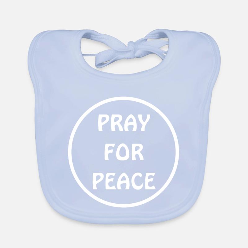 pray for peace Bavoir bio Bébé