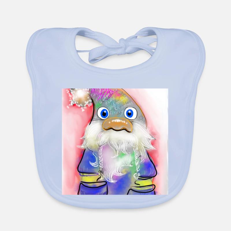 Bunter Weihnachtsmann mit Farbverlauf Baby Bio-Lätzchen