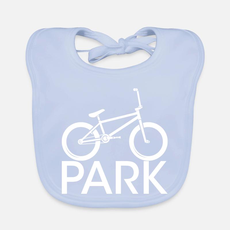 Icône de vélo de parc BMX icône de logo halfpipe Bavoir bio Bébé