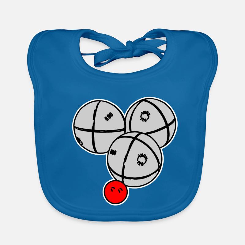 Petanque Kugeln Baby Bio-Lätzchen
