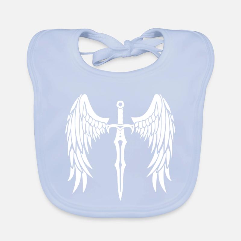 Winged Sword Organic Baby Bibs