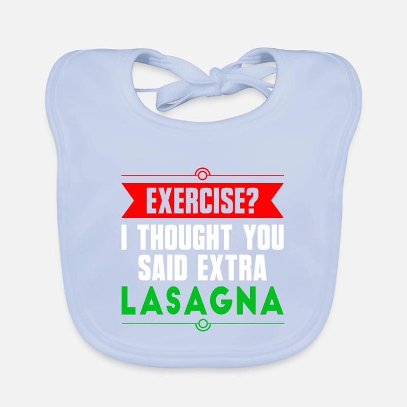 Faire de l'exercice ? Lasagne Bavoir bio Bébé