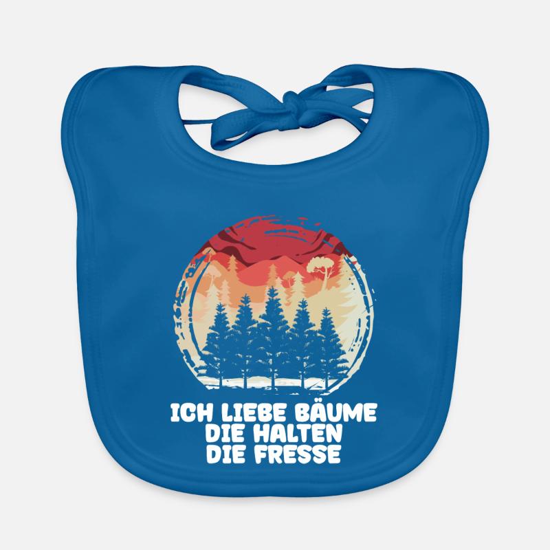 Forestier arbre forestier déclaration menuiserie bûcheron Bavoir bio Bébé