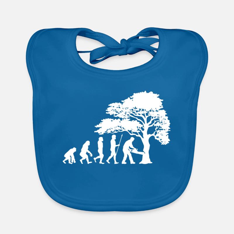 Arbre bois sciure sciure bûcheron boiseries Bavoir bio Bébé