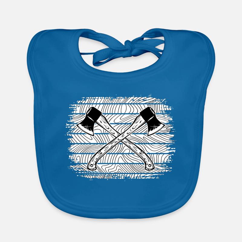 hache, bûcheron, menuiserie, menuiserie, menuiserie, forestier, Bavoir bio Bébé