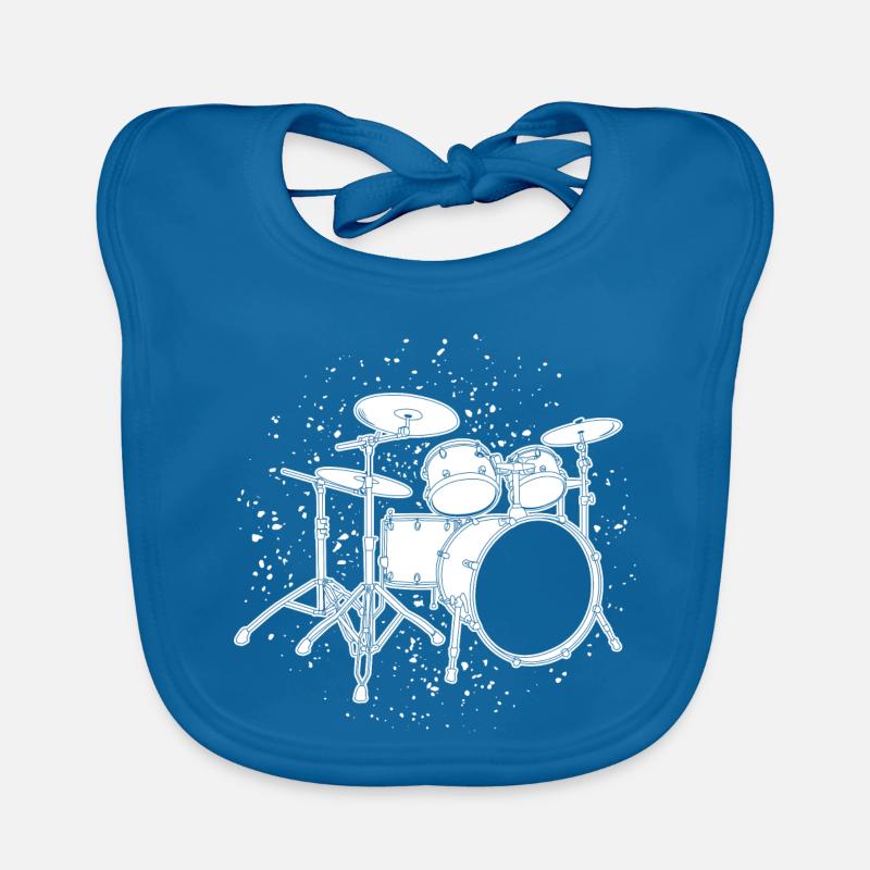 Drumkit Zeichnung Baby Bio-Lätzchen