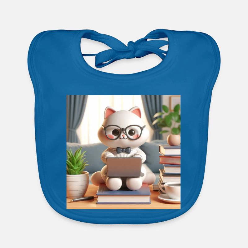 3D-Computer-Katze Baby Bio-Lätzchen