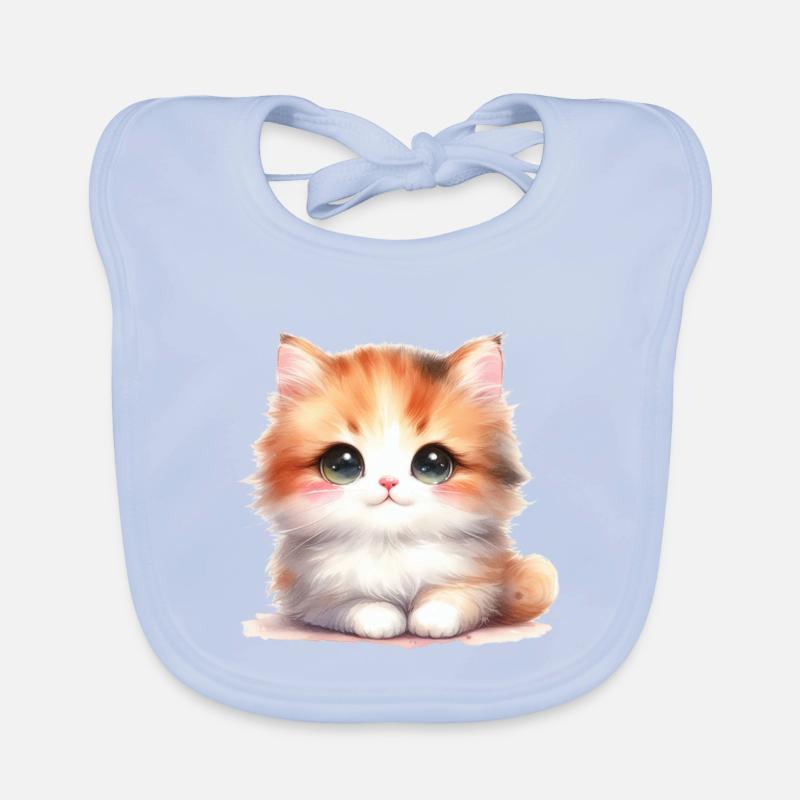 Chat mignon Bavoir bio Bébé