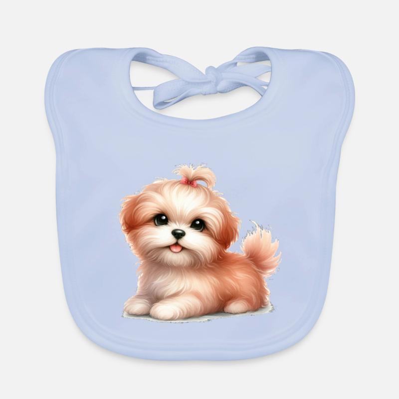 Süßer Hund Baby Bio-Lätzchen