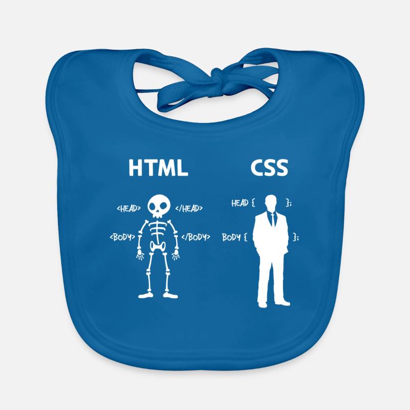 Code Css C++ Php Java Developer Code Scripting Organic Baby Bibs