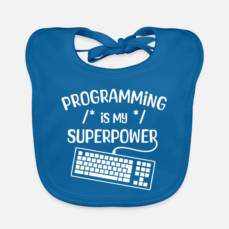 Déclaration du développeur Computerfreak Codage informatique Bavoir bio Bébé
