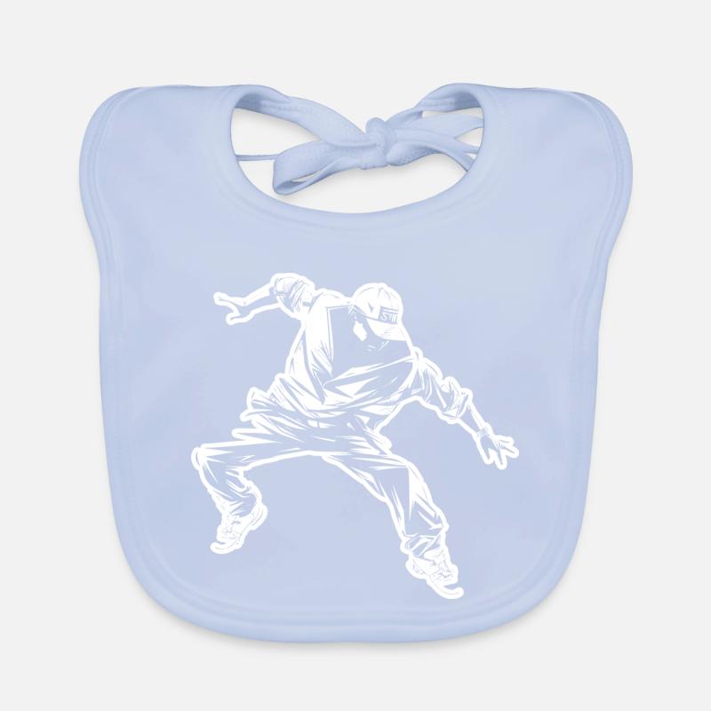 Breakdance Zeichnung Baby Bio-Lätzchen