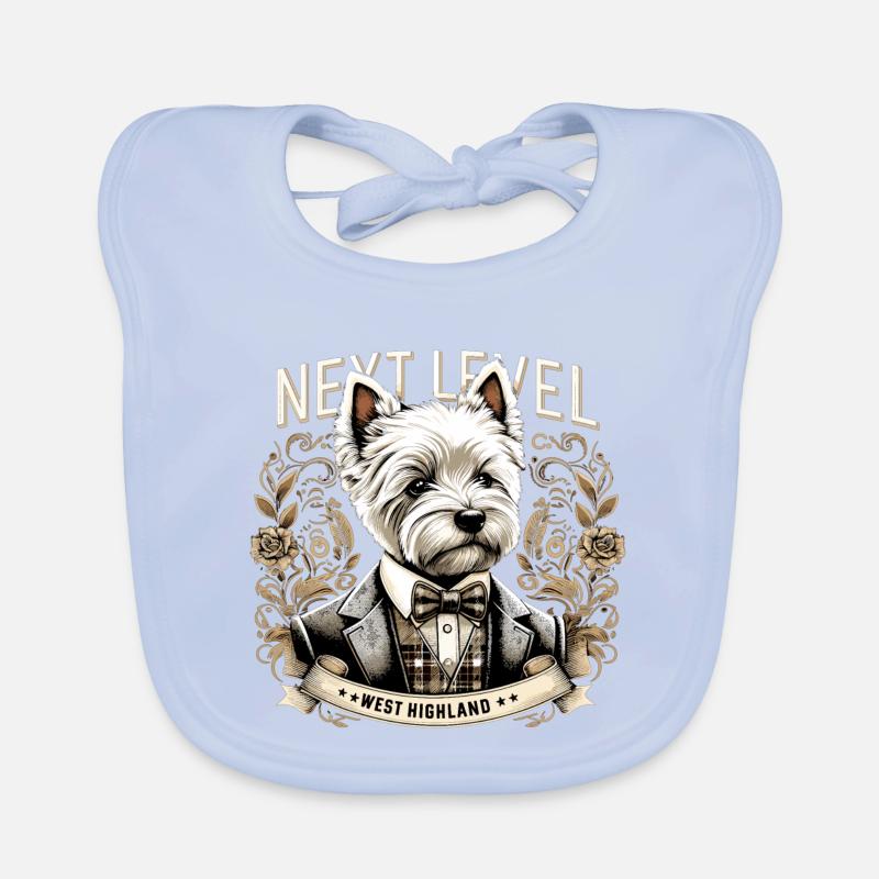 West Highland White Terrier Next Level Geschenk Baby Bio-Lätzchen