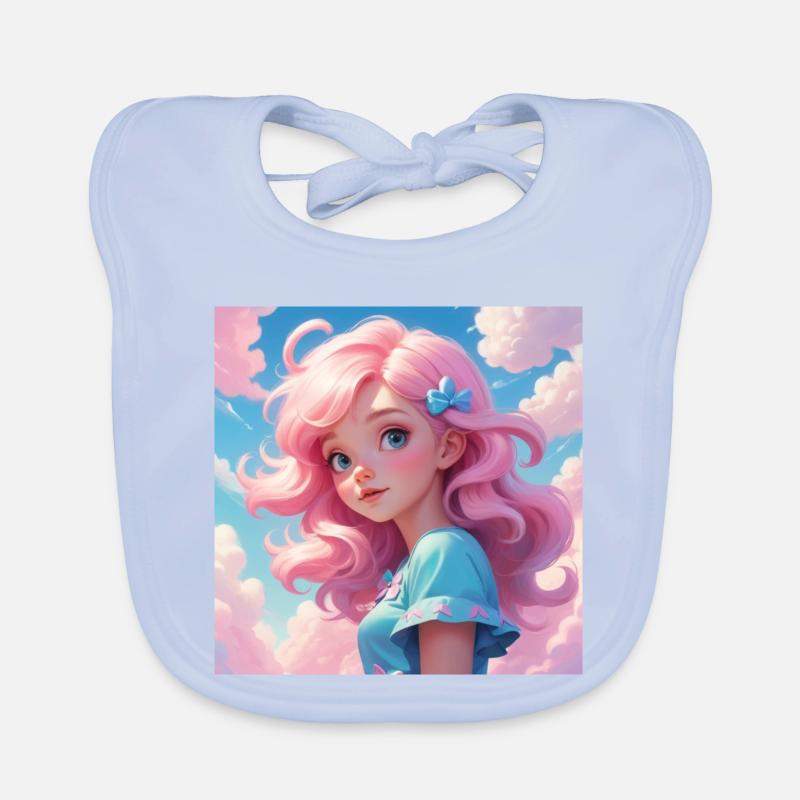 Fille Bavoir bio Bébé