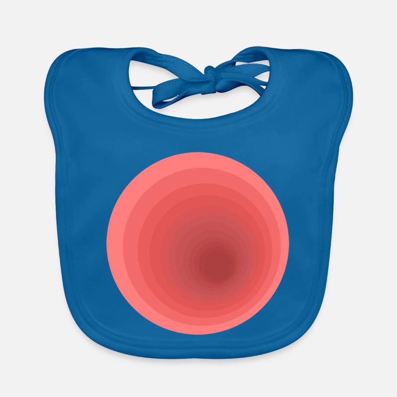 Abstract gradient design Organic Baby Bibs