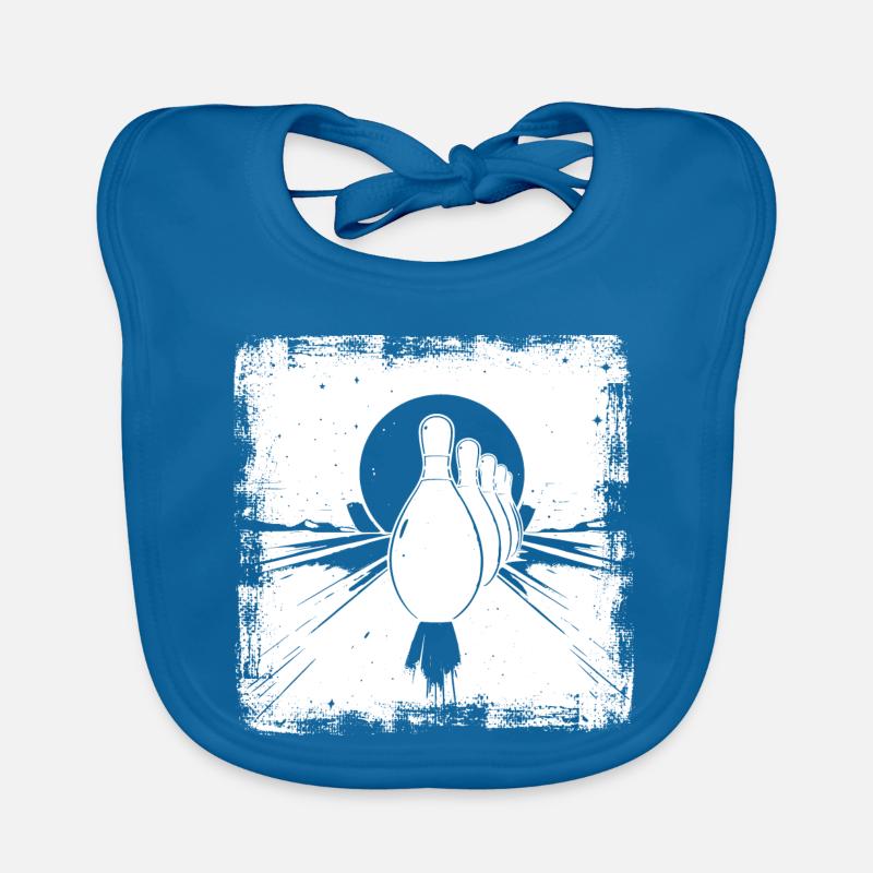 Bowling Pins Organic Baby Bibs