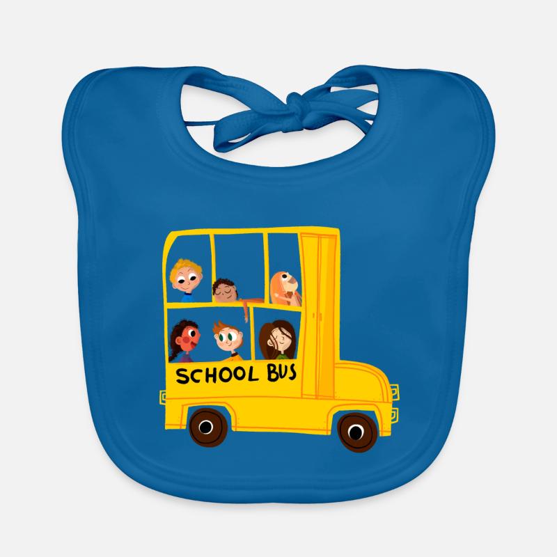 schoolbus Organic Baby Bibs