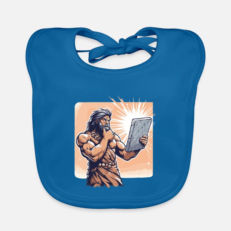 Idea Idea Caveman Stone Tablet Gift Organic Baby Bibs