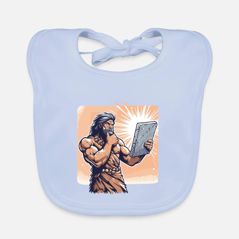 Idea Idea Caveman Stone Tablet Gift Organic Baby Bibs